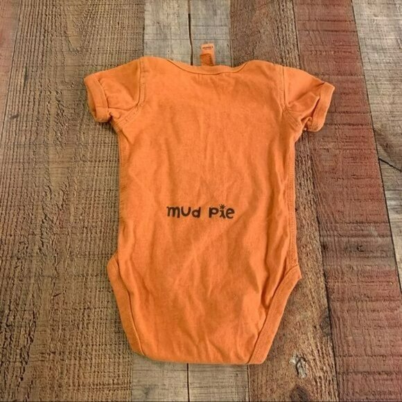 Montana mud shirts mud baby baby gender neutral orange mud pie bodysuit -6M - Picture 9 of 10